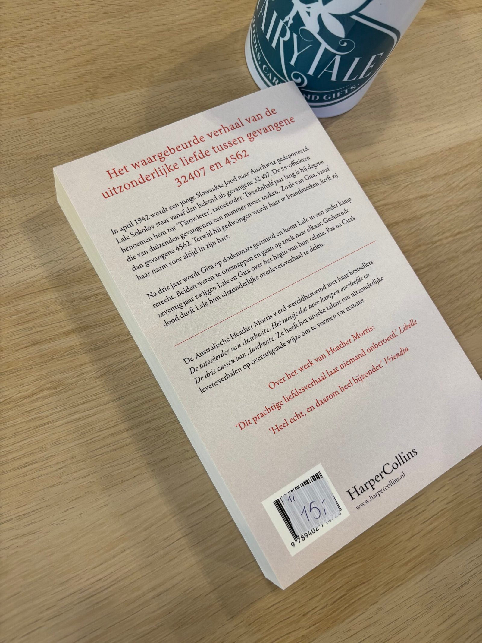 De tatoeëerder van Auschwitz - Heather Morris bij FairyTale books cards and gifts De tatoeëerder van Auschwitz - Heather Morris bij FairyTale books cards and gifts