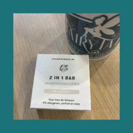 2 in 1 Bar 0% Dermatologisch Getest - Shampoobars bij FairyTale books cards and gifts