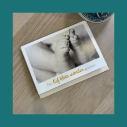 EcoCard Een lief klein wonder geboren bij FairyTale books cards and gifts